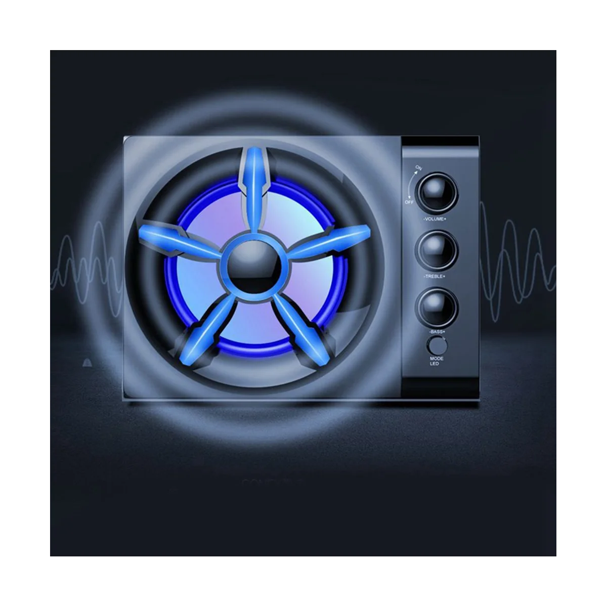 

Bluetooth Version Black D-215 Desktop Mini Speaker Laptop Mobile Phone 2.1 Subwoofer Desktop Cable Computer Audio