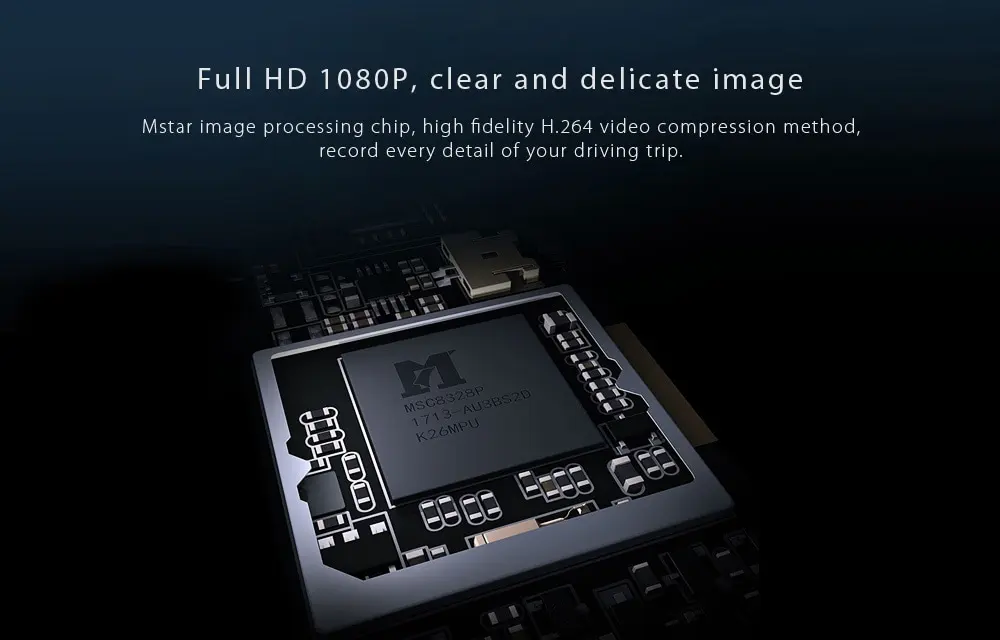 Xiaomi 70 Minutes WiFi Car DVR 1080P Full HD Camera 