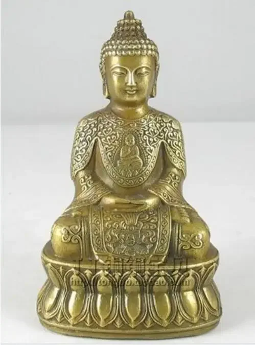

Copper Statue Tibetan Buddhism Brass Copper Sakyamuni Buddha Statue