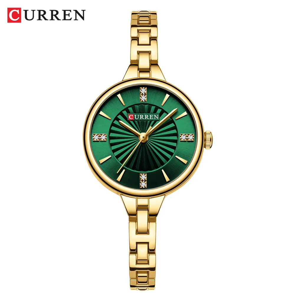 CURREN Women's Watches Jewelry Quartz Watch Waterproof Stainless steel Strap Rose Gold Watch for Women Fashion Watch Bracelet 2