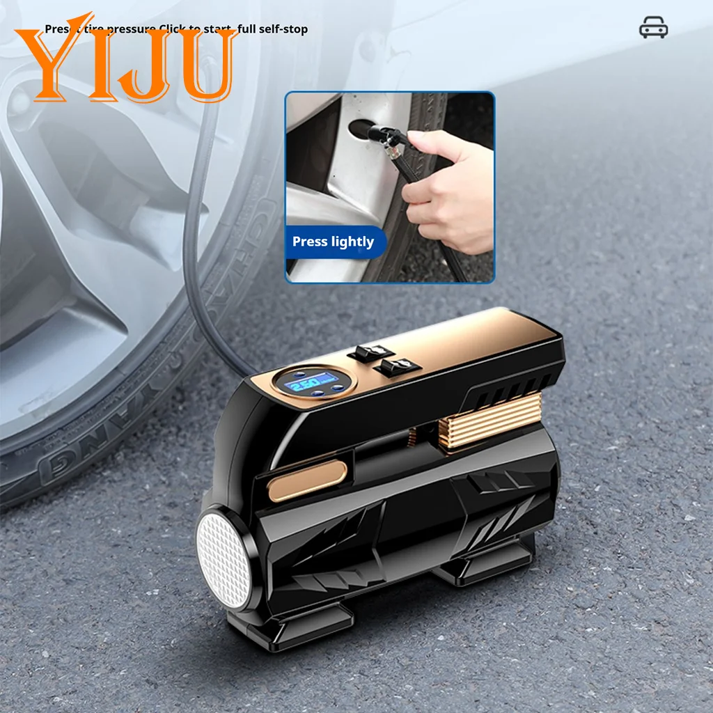 YIJU Mini Air Pump Tire Inflator Car Electric Mini 120W Portable Air Compressor For Car Motorcycles Bicycle Inflatable