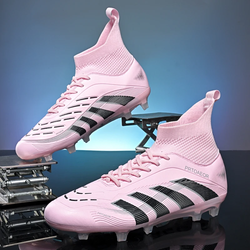Enhanced Unisex Soccer Cleats: Comfortable Non-Slip Ankle Sports Footwear
