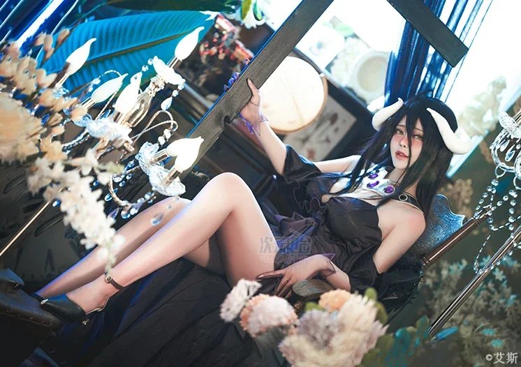 OVERLORD Albedo Gothic Dress Cosplay Costume