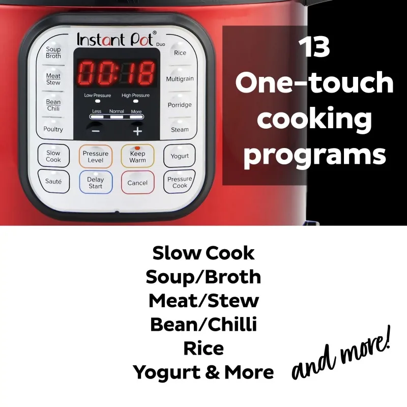 Instant Pot Duo™ 6 Quart Multi-Cooker, Red Stainless Steel, Pressure Cooker,  Electric Cooker, Household Appliances - AliExpress