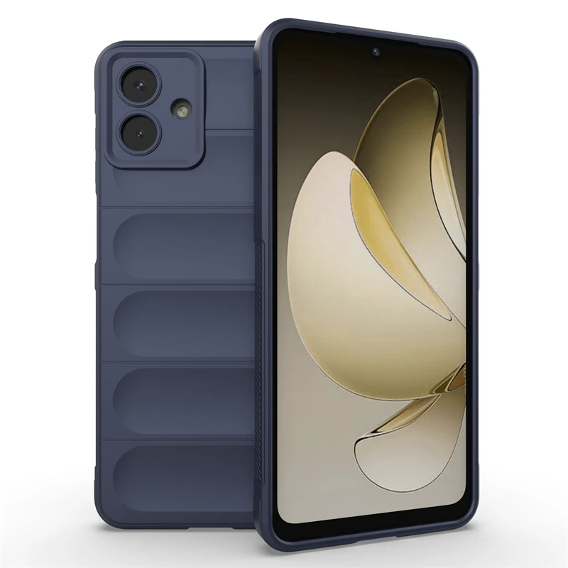 Durable Anti-Knock Soft TPU Silicone Full Back Cover in Black