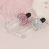 5ml Sparkling Rhinestone Essential Oil Lotion Split Bottle Portable Dropper Glass Jar Mini Sample Empty Reusable Storage Bottle 1