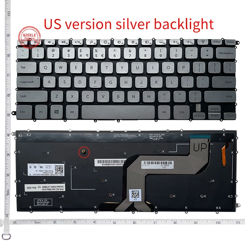 Gzeele Us New Keyboard For Dell Inspiron 7437 N7437 14 7000 P42g Us