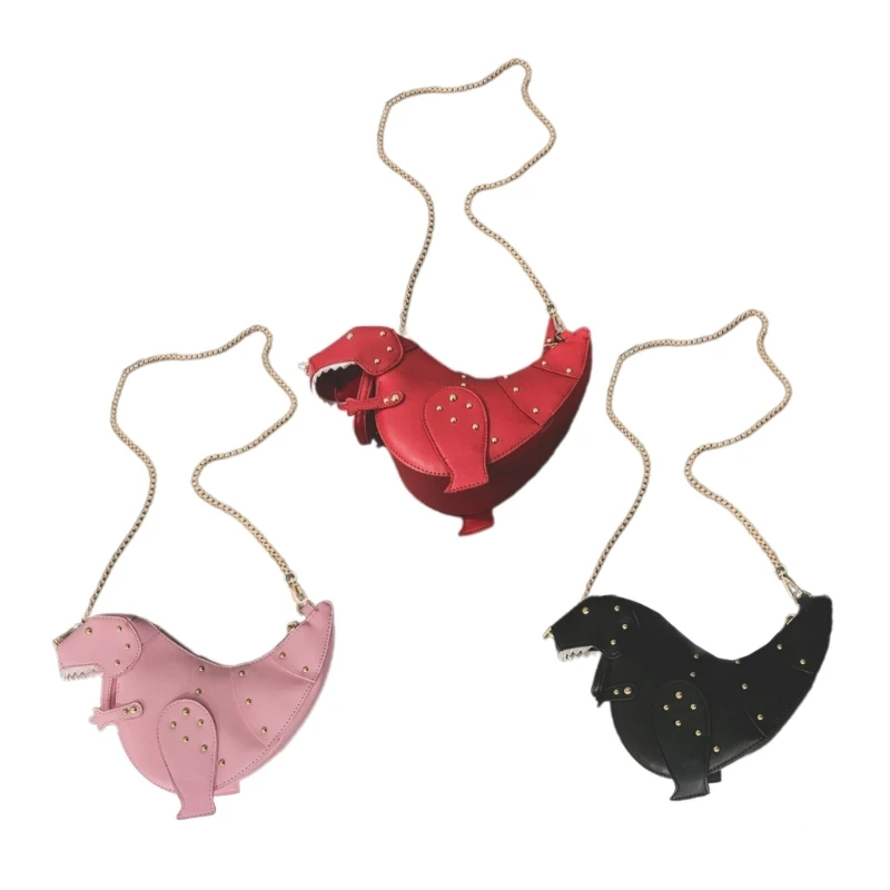 

PU Dinosaur Handbag Shoulder Bags Lightweight Crossbody Bag for Girls