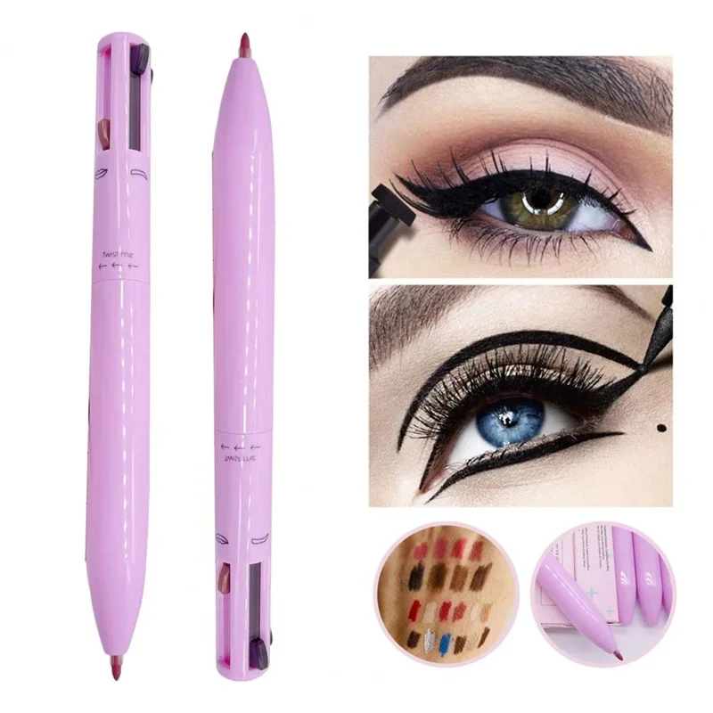 4In1FaceMakeupPenEyebrowPencilEyelinerHighlighterLiplinerLipGlossPen