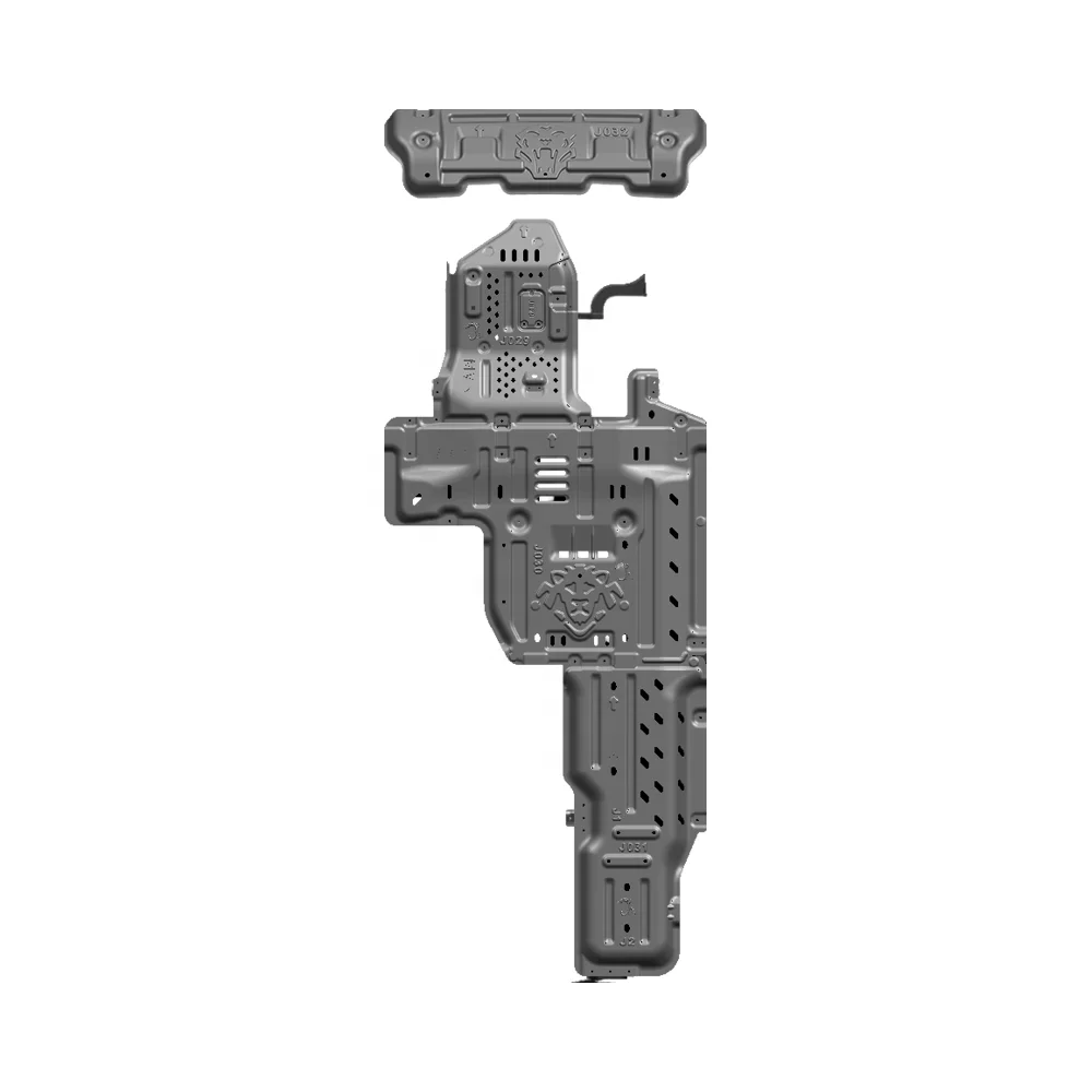 fit for Jeep Wrangler JL Parts Accessories-Junxi 3D Aluminum 5.0mm Underbody Protection Engine Cover Guard Skid Plate