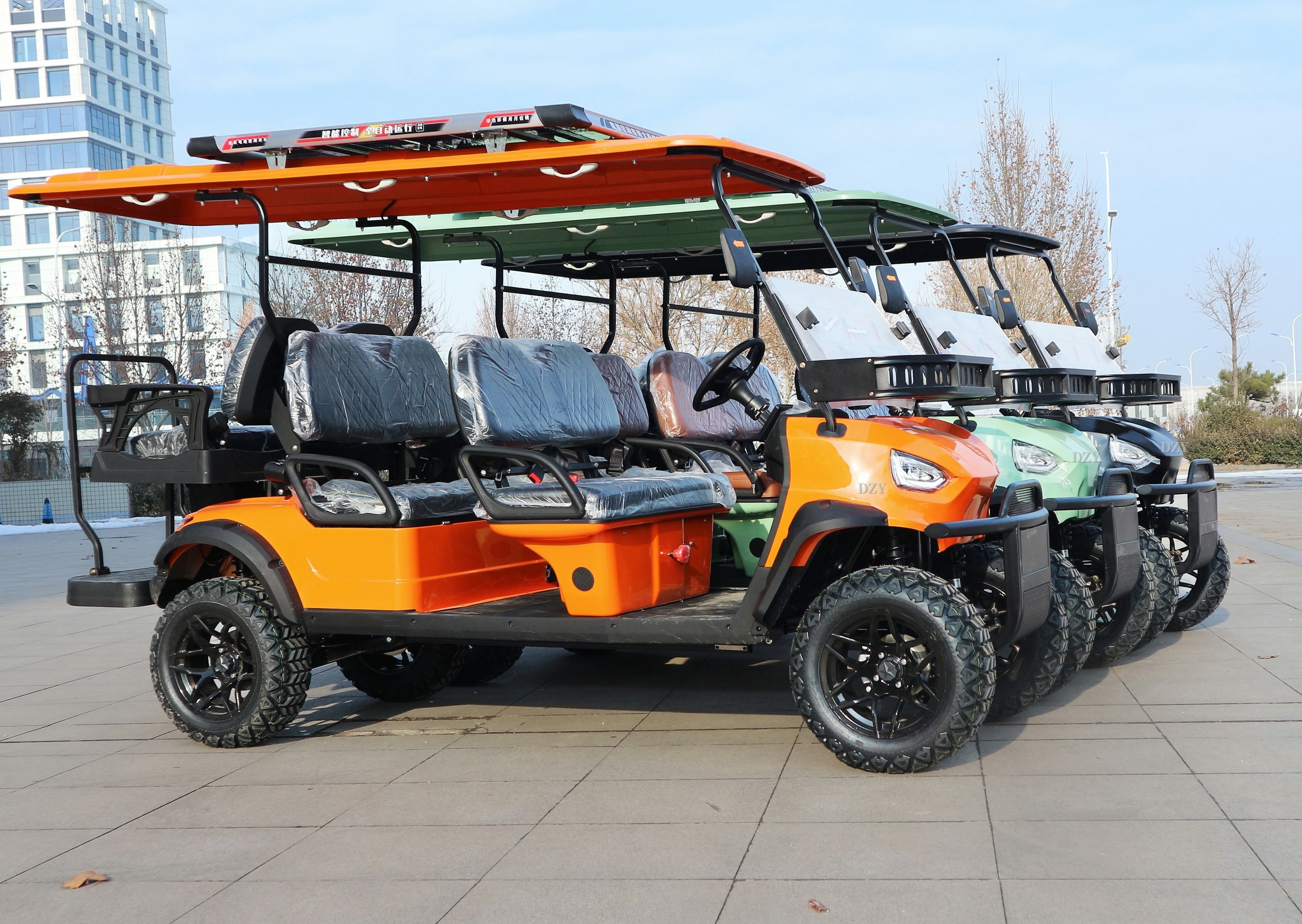 Modern Fashion New Factory 6-seater Club Car Electric Golf Off road Vehicle Hunting Vehicle Price Cheap