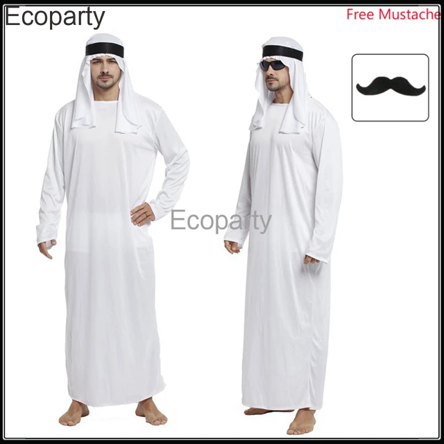 Disfraces de jeque árabe de Arabia para hombres Príncipe pastor para  cosplay de fiesta de Halloween