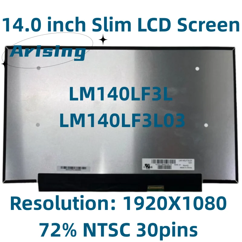 

LM140LF3L 03 For Chuwi HeroBook Pro CWI514 LED Display FHD 1080P 30PIN Original New LM140LF3L03 14.0inch Laptop LCD Screen