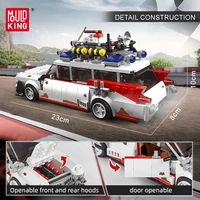 MOULD KING 27020 Technical Car Toys The Mini Ghost Bustered ECTO-1 Car Model Assembly Building Block Brick Kids Christmas Gifts 3
