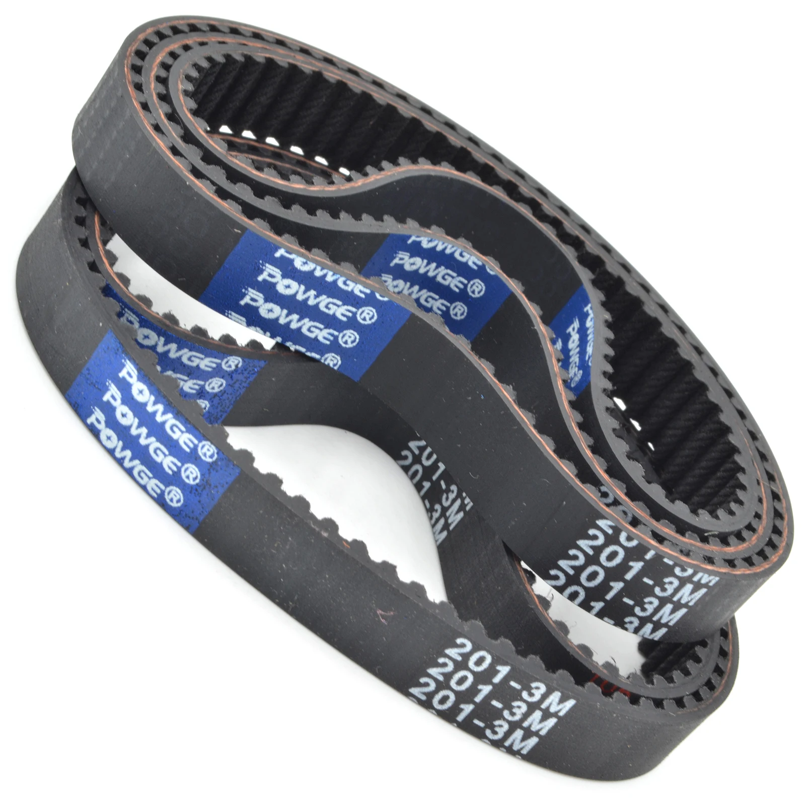 Rubber Belt POWGE HTD 3M Timing Lp = 150 153 156 159 162 165 168 171 174 177 180 183 186 189 192 195 198 201 204 207 Width 6-30mm