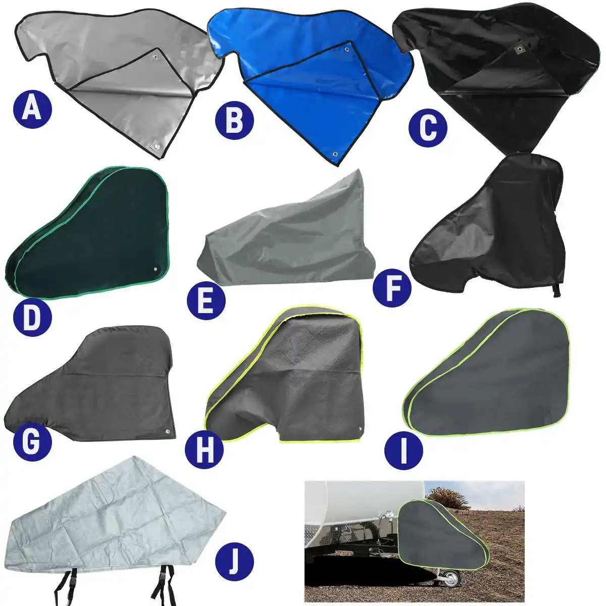 Funda Protectora Universal Para Barra De Remolque De Caravana - Impermeable, Anti-UV Y Antipolvo
