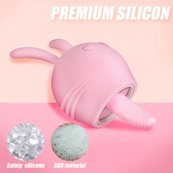 Breast Sucking Soft Tongue Licking Vibrator Nipple Massager Female Masturbator Sex Toys for Women G Spot Clitoral Stimulator 4