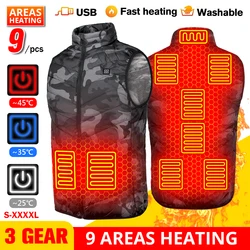 Heated Vest Men Motorcycle Anti Freeze Jacket Comfortable USB Powered Winter Heated Jacket Hunting Skiing Heated Jacket