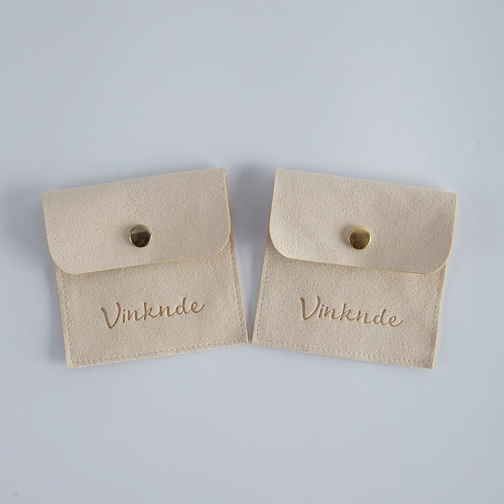 100 Jewelry Gift Pouches Custom Logo Name Christmas Wedding Party Decoration Storage Bag 8x8cm Ring Packaging Organizer Gift Bag