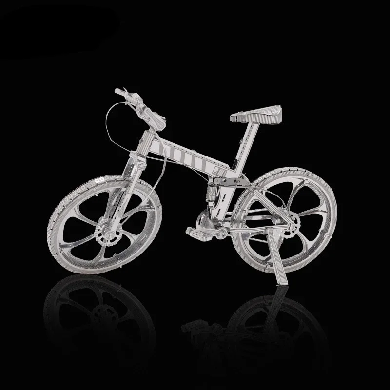 mountain bike 3D Metal Puzzle Model Kits DIY Laser Cut Puzzles Jigsaw Toy For Children 2