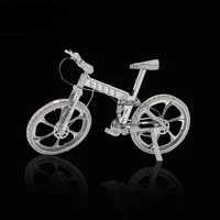 mountain bike 3D Metal Puzzle Model Kits DIY Laser Cut Puzzles Jigsaw Toy For Children 2