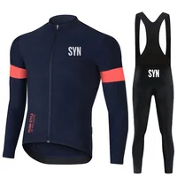 2024 SYN Team Autumn Cycling Jersey Set Ropa Ciclismo BIEHLER Long Sleeve Bike Clothing MTB Maillot Road Bicycle Bibs Uniform 1