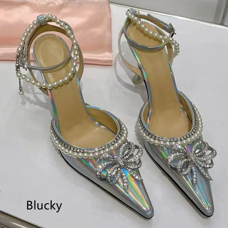 

Women's High Heel Bridal Shoes Summer Pointed Fashion Sandals Women's Luxury Wedding Party Shoes