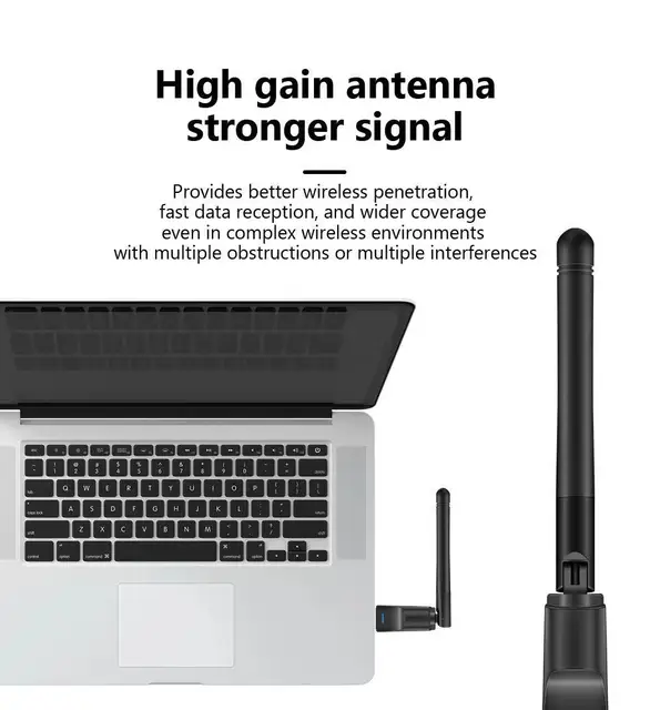 150Mbps Mini USB WiFi Adapter MT7601 Wireless Network Card wifi Receiver Dongle 802.11 b/g/n for PC Laptop Windows 2.4G 5
