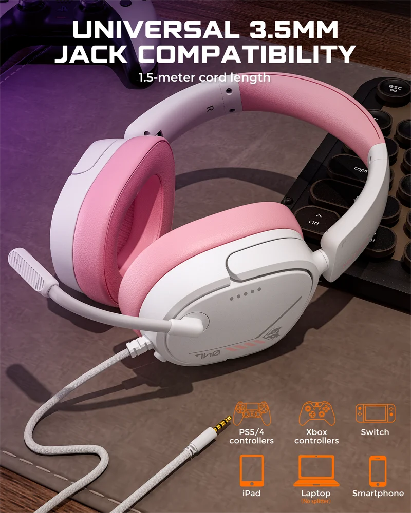 Nubwo Hg04l Lightweight Gaming Headset For Ps5 Ps4 Xbox And Switch_voghion.com
