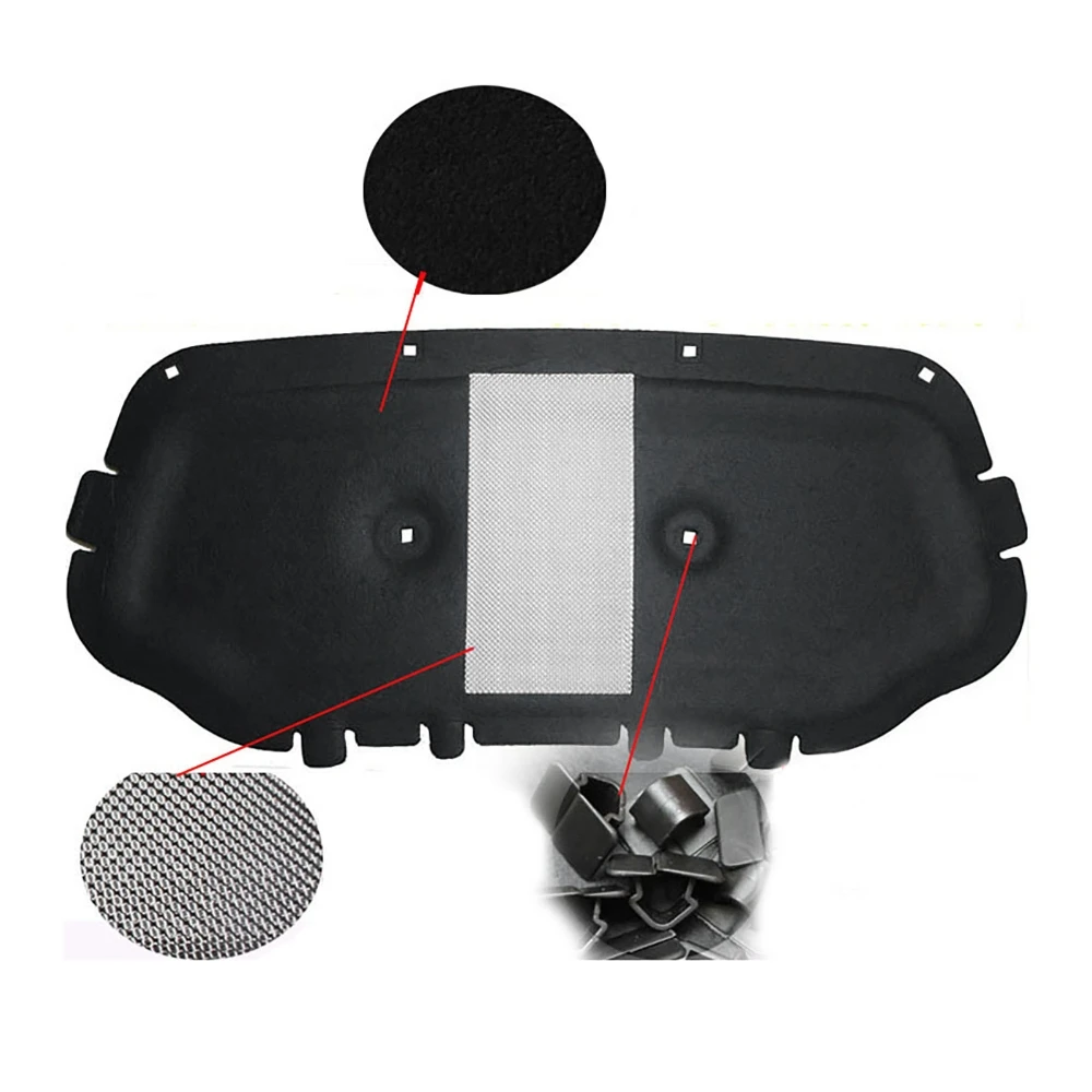 Sound Proof Mat Sound Insulation Mat Soundproofing Cotton Sound Deadener Mat Heat Insulation Mat Sound Insulation Cotton Front Hood Engine Sound Insulation Pad For Volkswagen JETTA VS5 Soundproof Cotton Cover Thermal Heat Insulation Pad Mat