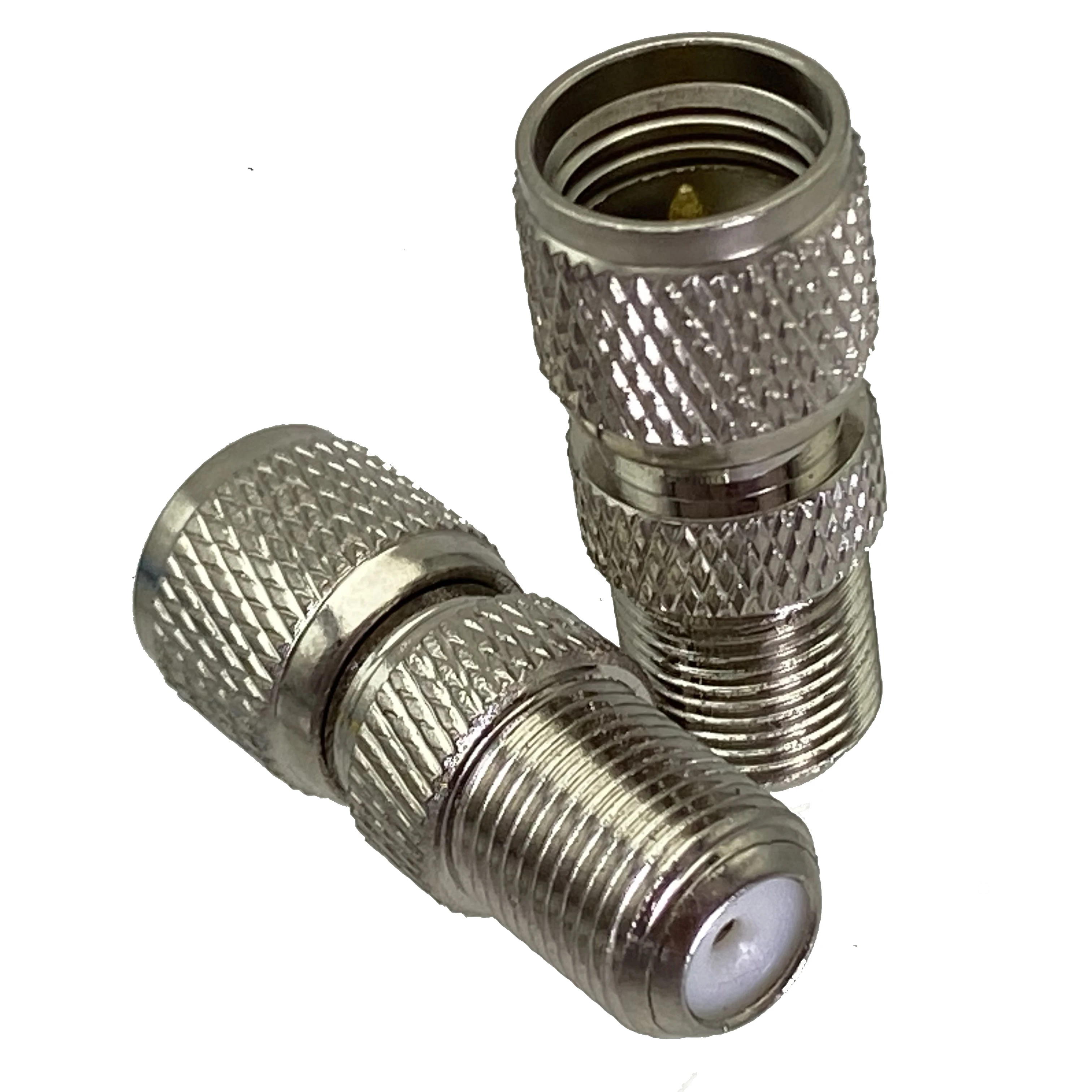 

1Pcs Adapter F TV CCTV Female jack to mini UHF MiniUHF Male Plug RF Coaxial Connector straight F/M