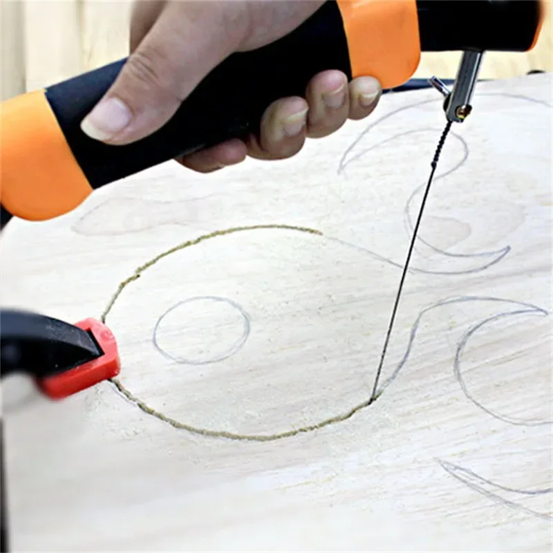 12/20 Inch Adjustable Hand Jig Saw With 10Pcs Spiral Blades For Craft Jewelry Multifunctional Woodworking DIY Household Tool 3
