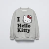 Hello Kitty Baby Girls Sweatshirt Tops Spring New Style Fashion Children's Clothes Loose Casual Hoodie Crewneck Kids Girl Tops 2