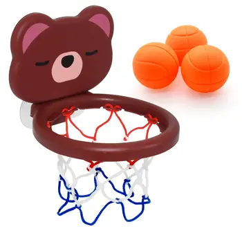 A Suit Of Children’s Toy Mini Cute Little Bear Basketball Bathroom Bath Toys Shoot At The Basket Games In The Pool