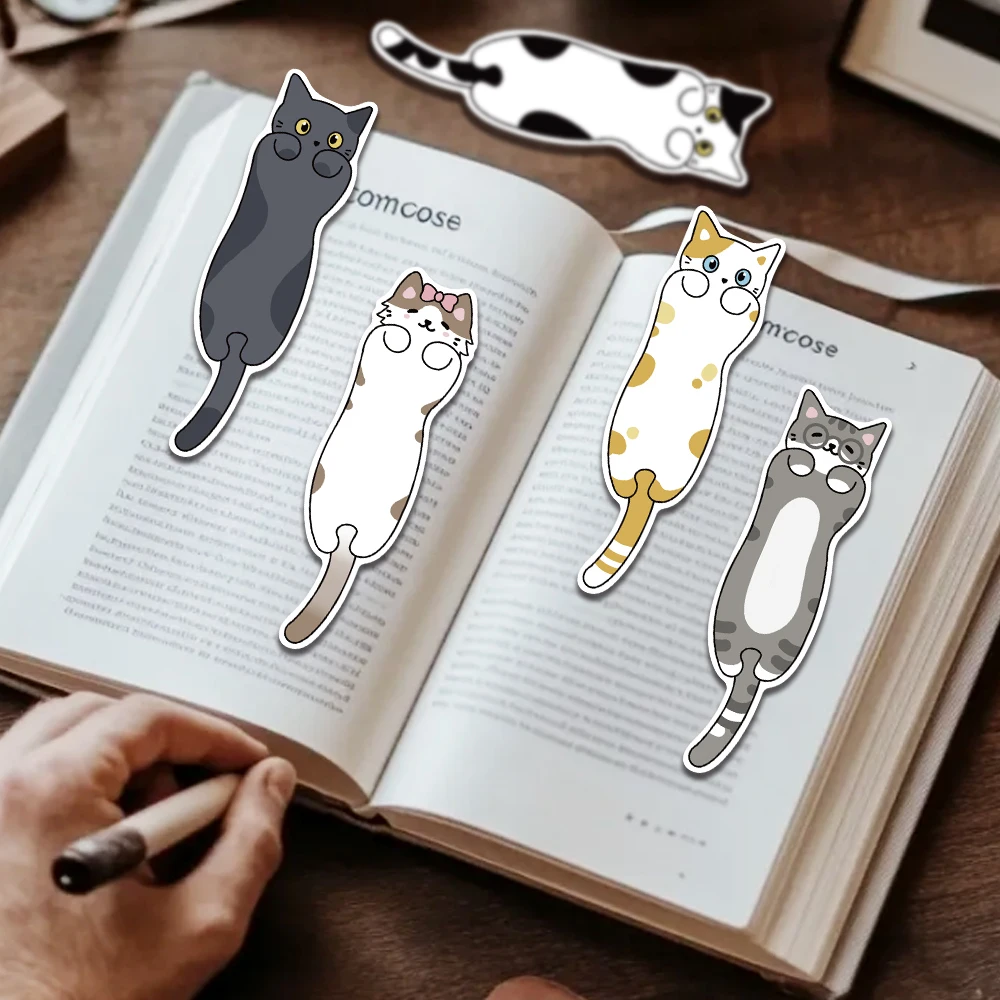 30PCS Cartoon Cat Bookmark Series Simple Handheld Artistic Creative Materials Reading Paper Bookmarks DIY Bookmarks bookmarks stationery supplies paper bookmark