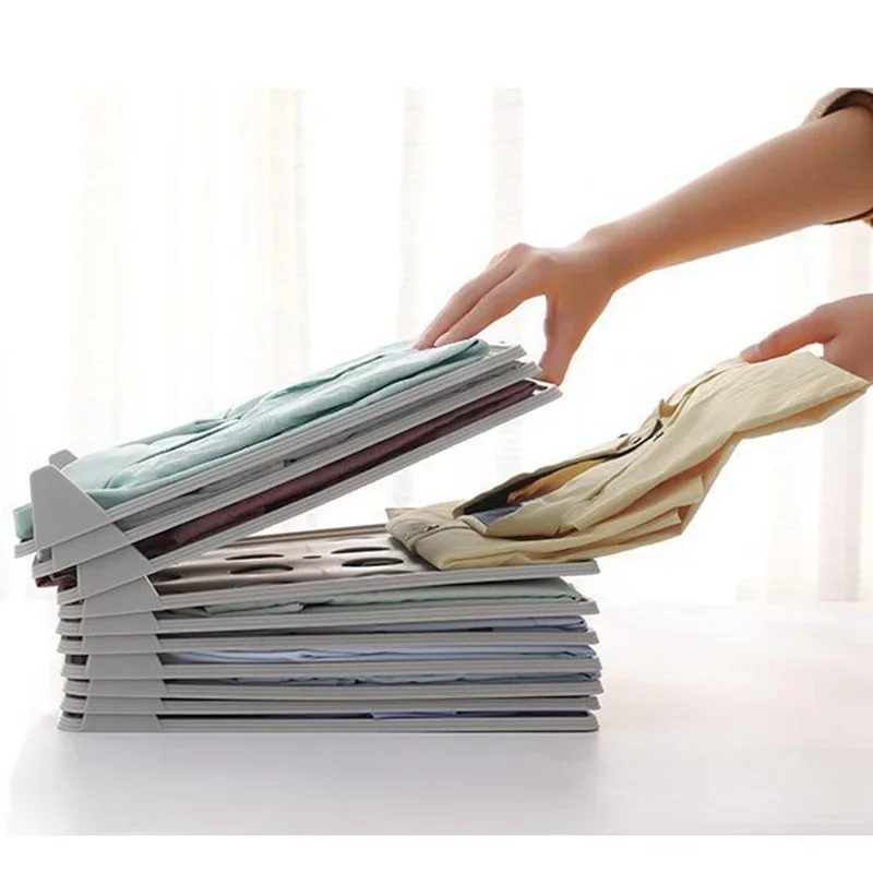 

5pcs Shirt Organizer T Shirt Folder Board Clothing Dividers Stackable T Shirt Document Lazy Folding Board Organizers Dropship