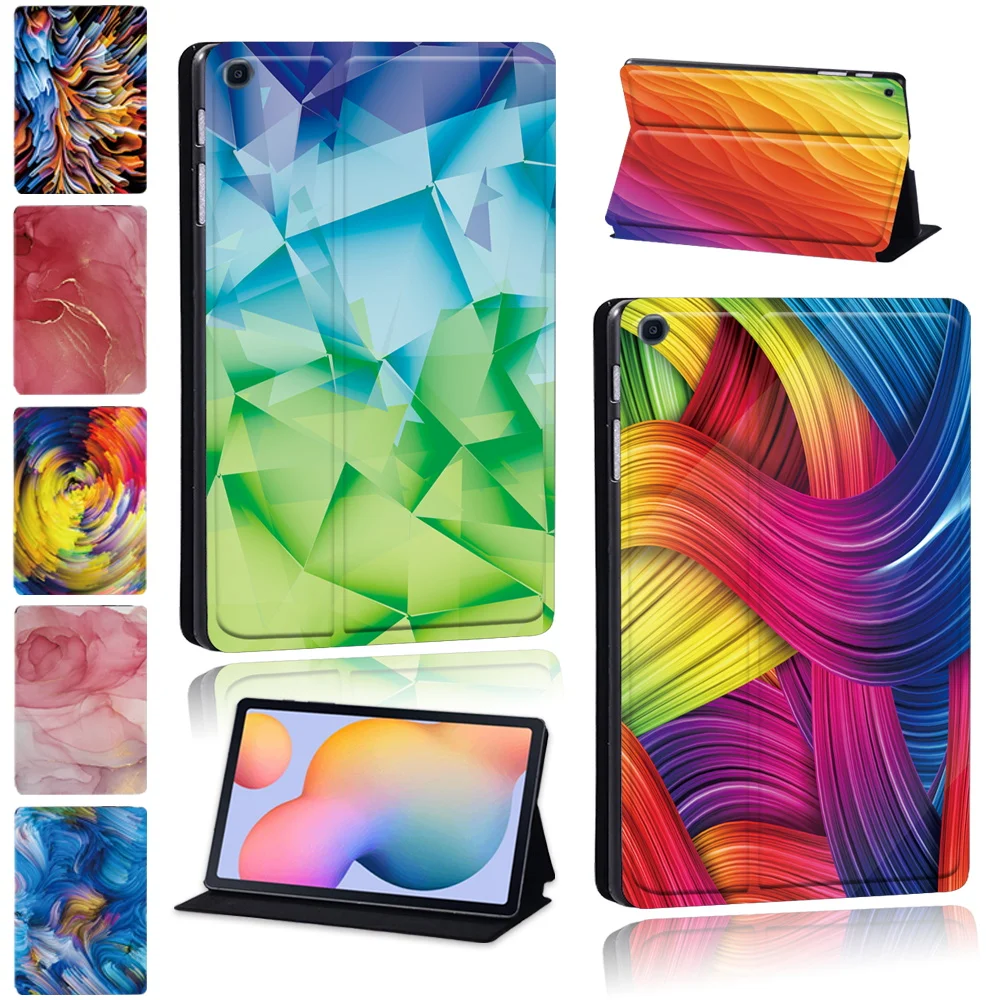 

Tablet Case for Samsung Galaxy Tab S6 Lite P615/P610 10.4 Inch Watercolor Series print Protective Cover + Free Stylus