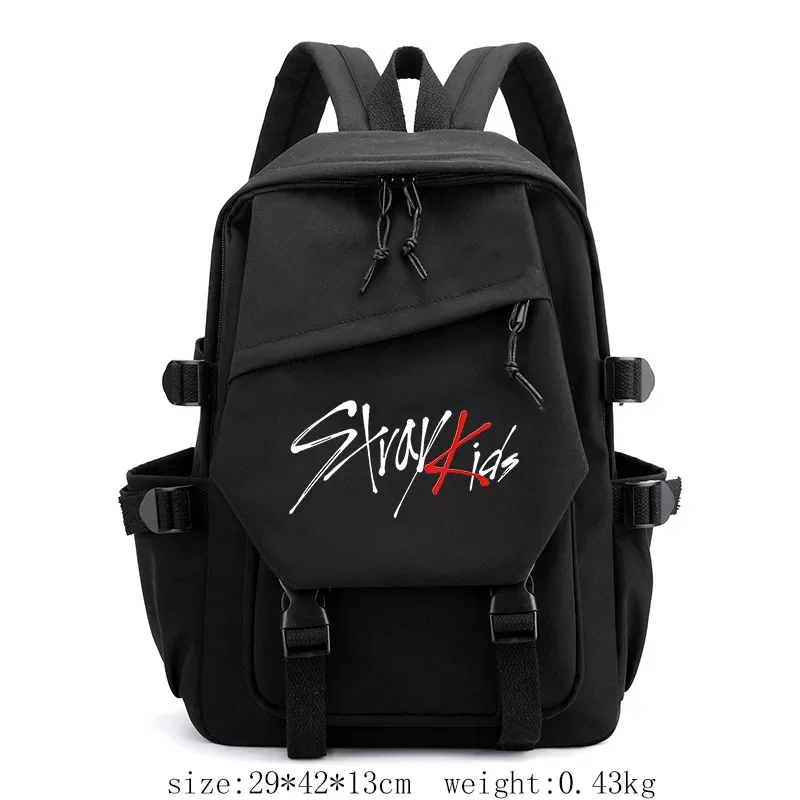 

Mochila Stray Kids Backpacks Boys Girls Bookbag School Bags Cartoon Kids Rucksack Travel Rucksack Shoulder Bag Large Capacity