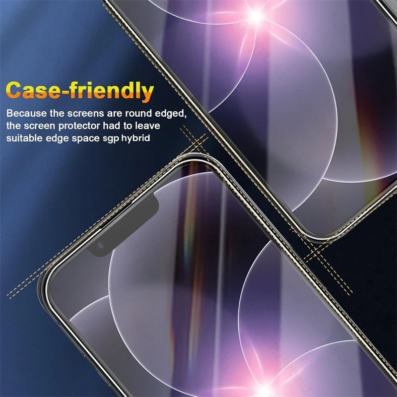 Clear Tempered Glass Protective Phone Case with 9H Strength - 5-Pack