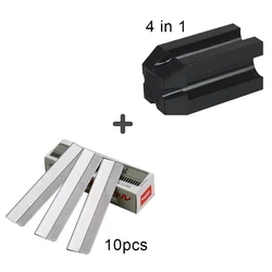 Ultimate Eyebrow Enhancement Kit: Waterproof Tint & Precision Tools Set (4in1 Black and Blade)