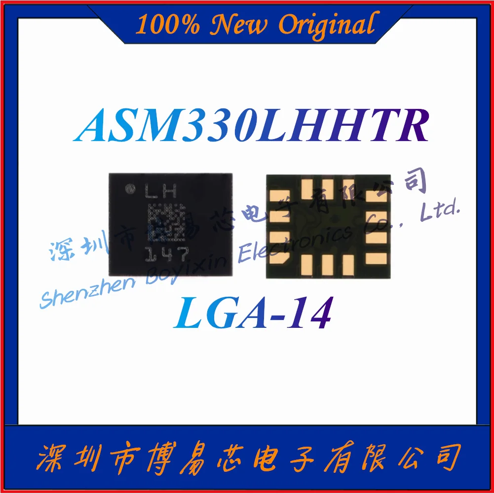 

NEW ASM330LHHTR ASM330 Automotive 6-Axis Inertial Sensor 3D Accelerometer + 3D Gyroscope LGA-14 Attitude Sensor Chip