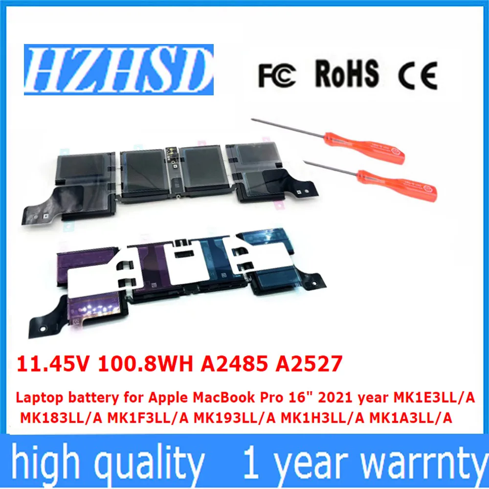 11.45V 100.8Wh A2485 M1 A2527 A2780 M2 Batteria Originale Per Laptop Per Apple Macbook Pro 16 "2021 Anni Muslimate/A Mk183Ll Muslimah