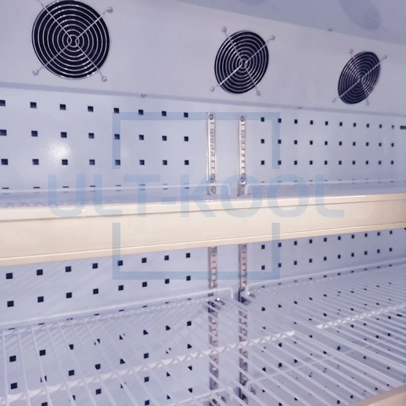 660L Double Glass Door GSP Standard Drug Cool Cabinet Pharmacy Storage Refrigerator