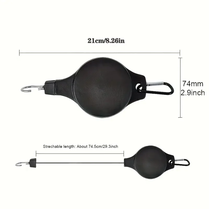 Heavy-Duty Retractable Pulley Plant Hanger
