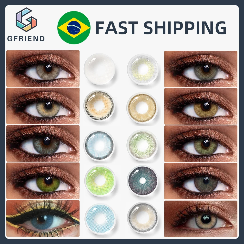 2pcs Color Contact Lenses Hema Silicone Hydrogel 40 Water Content 14.2