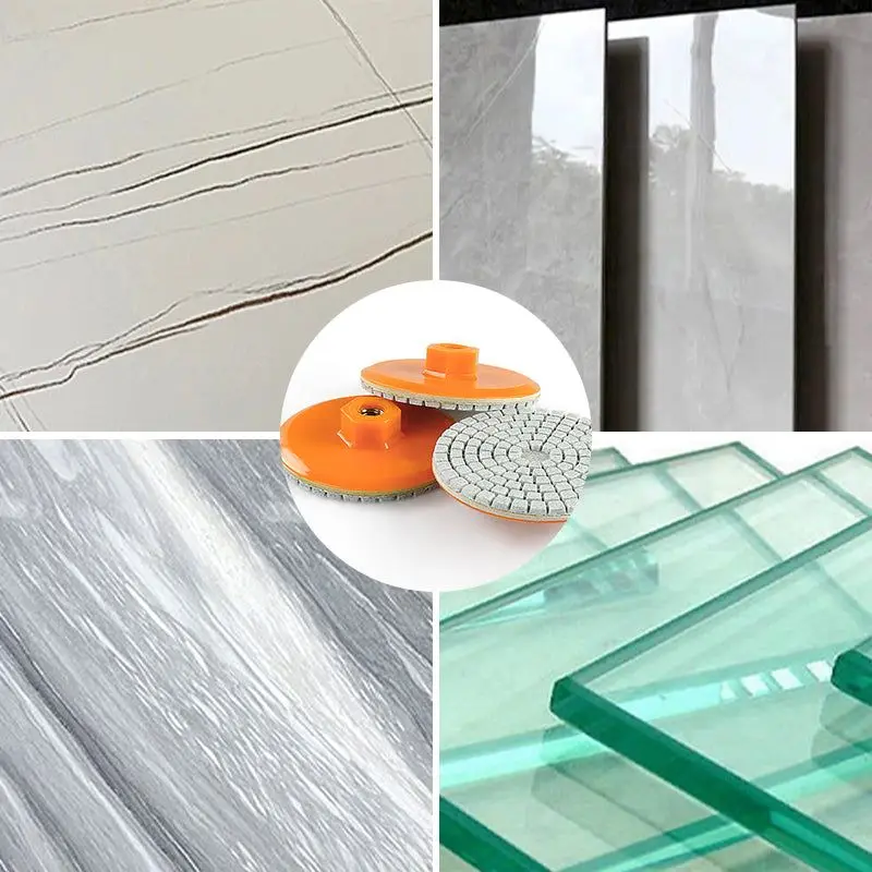 Disco De Corte Y Pulido Para Azulejos Y Piedra - Diámetro 8 Cm, Grano 150, Para Amoladora, Uso En Seco En Granito, Mármol Y Cuarzo