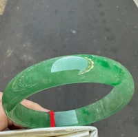 Real Nature Grade AAA Emerald green Burmese Jade jadeite bracelet bangle 57mm 1