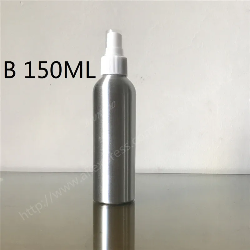 200 개 150ml 알루미늄 빈 스프레이 병, 화장품 향수, 여행용 토너, 페이스 스프레이, 에센셜 오일 저장용 재사용 가능 병