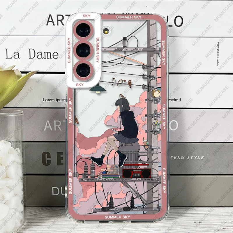 thumbnail image 1 of Summer Sky Case For Samsung Galaxy S24 S20 S21 S22 S23 Plus FE Ultra Soft Cover, 1 of 5
