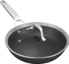 12 1/2 inch Non Stick Frying Pan with Lid,Titanium and Ceramic Nonstick Large Skillet，Stay-Cool Handle,Scratch-resistant,No 1